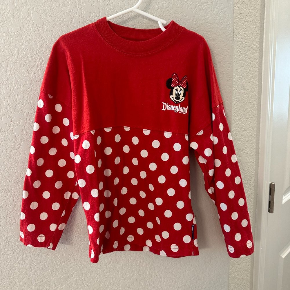 Disney Parks MINNIE Mouse polka dot rock the dots Spirit Jersey KIDS XS